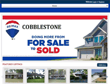 Tablet Screenshot of cobblestoneproperty.com